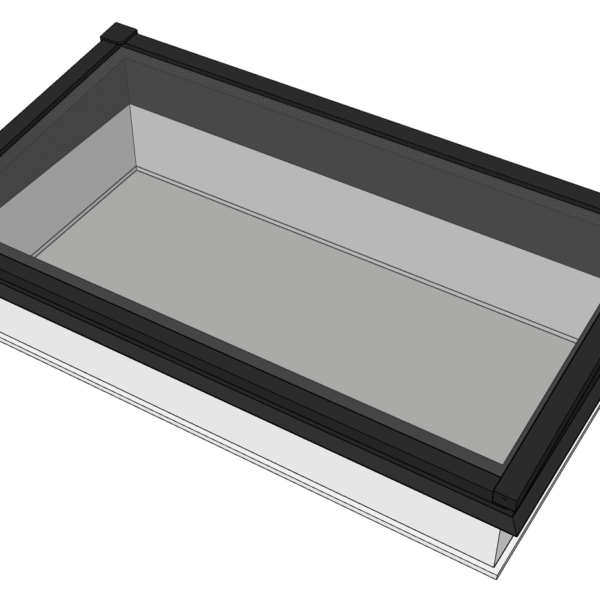 Lessenaar lichtstraat 200 x 100 cm - Frameless