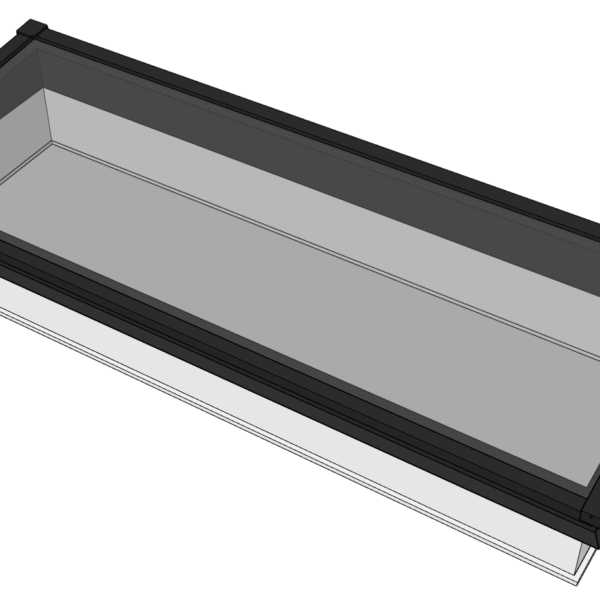 Lessenaar lichtstraat 300 x 100 cm - Frameless