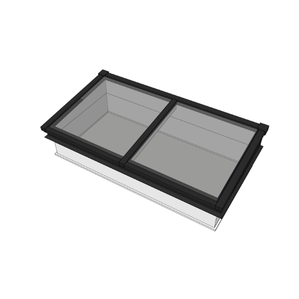 Lessenaar lichtstraat 200 x 100 cm - Witte binnenkant