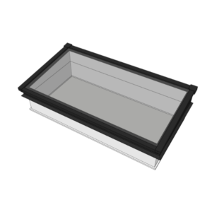 Lessenaar lichtstraat 200 x 100 cm - Frameless - Witte binnenkant