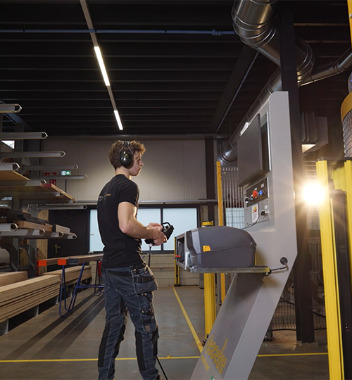 Werkplaats met CNC-machine