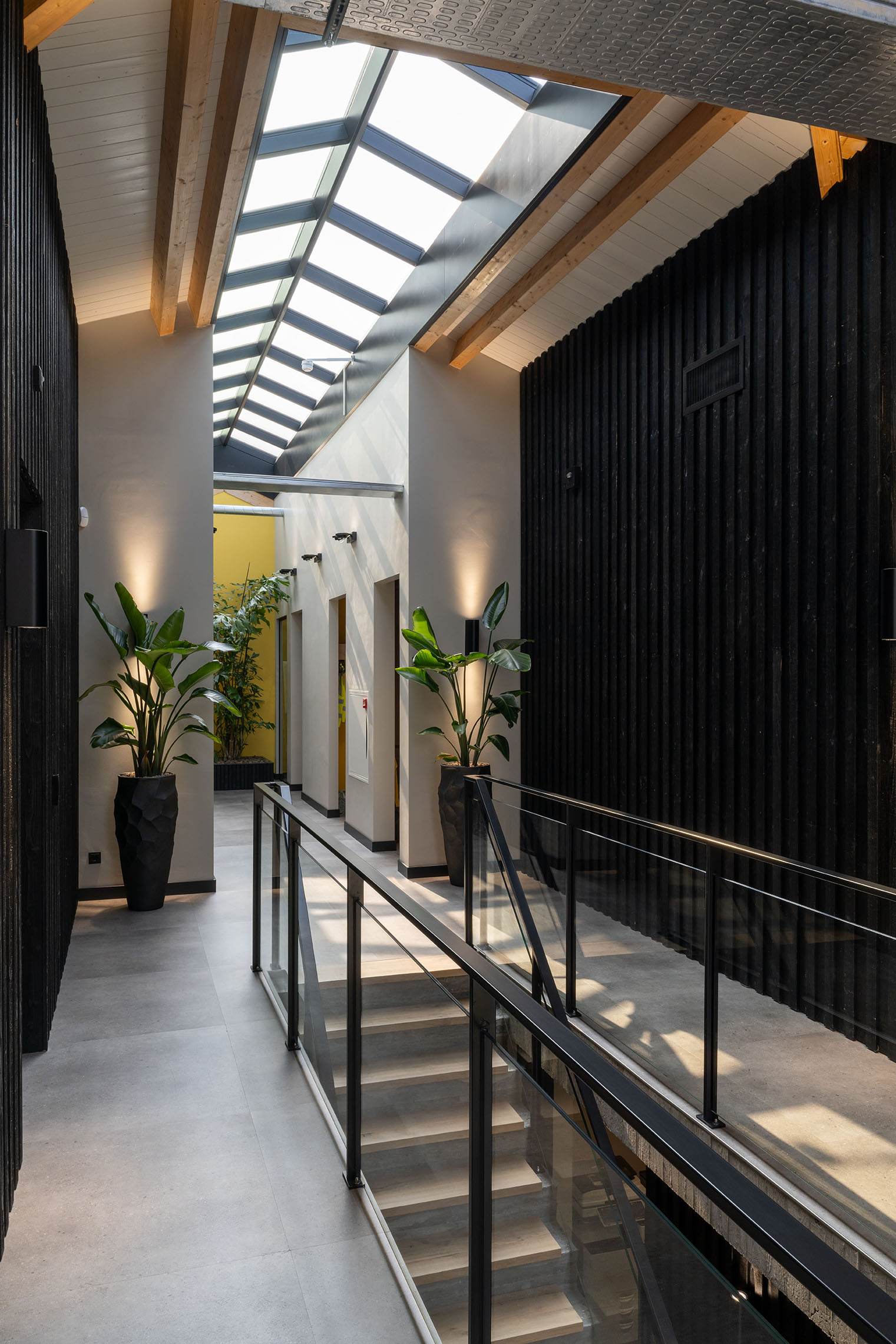 Lichtstraat in kantoorgebouw