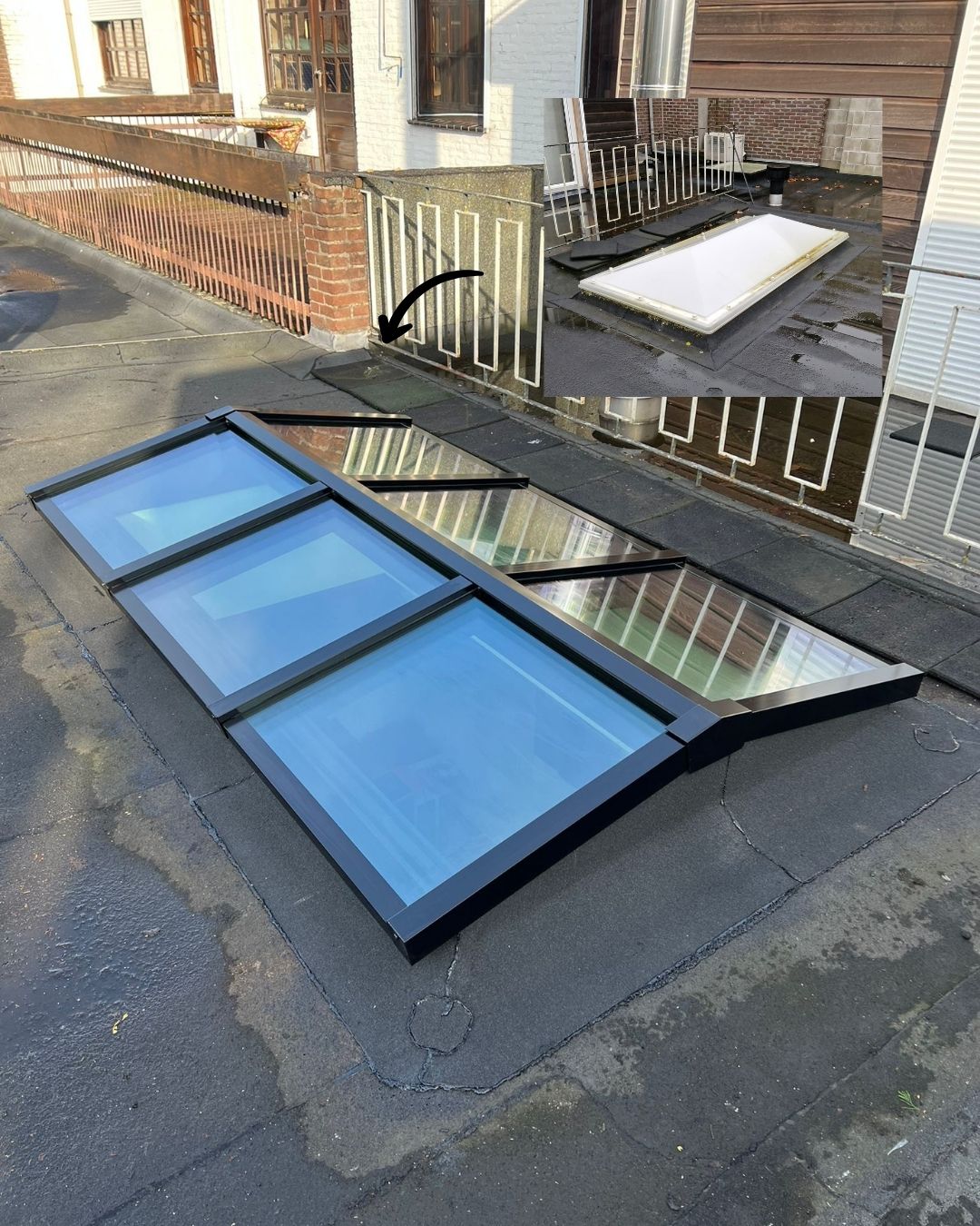 Lichtstraat vervangen voor meer licht