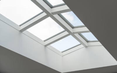 Lichtstraat in een dak wit