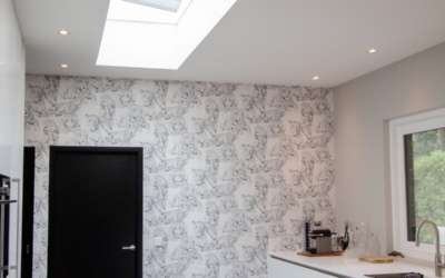 Lichte keuken met lichtstraat in Apeldoorn