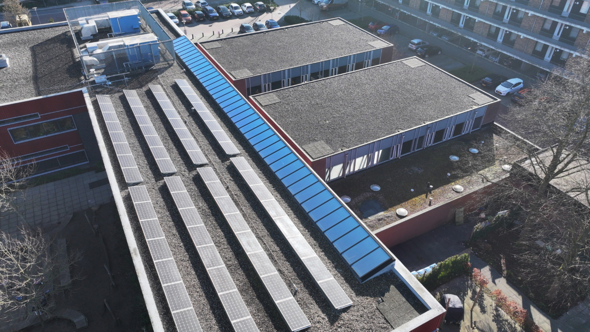 lichtstraat renovatie in utiliteitsbouw