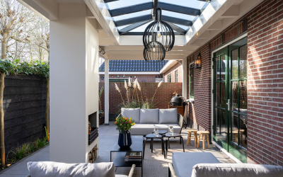 Schilddak in veranda in Castricum