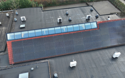 Lichtstraat renovatie in school in Oldebroek