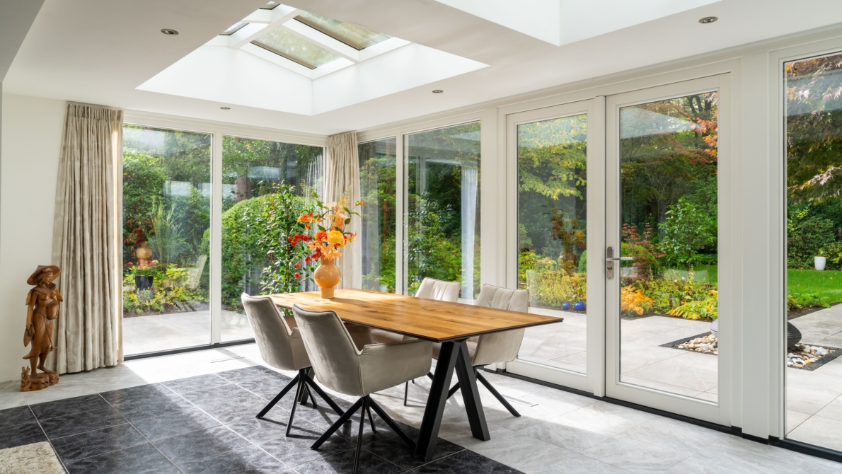 Zadeldak in aanbouw in Apeldoorn